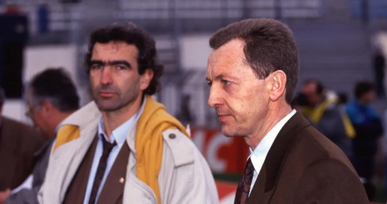 Raymond Domenech et Jean-Michel Aulas